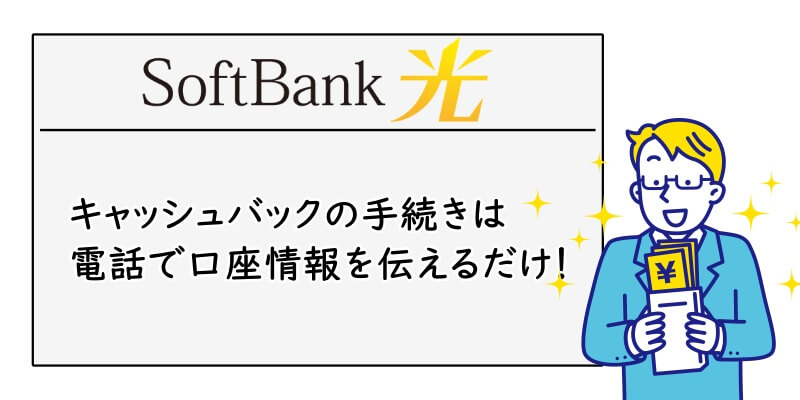 SoftBank光のキャッシュバック申請手順